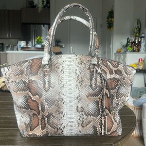 Snake skin handbag